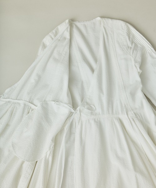 Curensology(カレンソロジー)の「Curensology(カレンソロジー)/サッカーカシュクールワンピース(ワンピース・レディース・ホワイト/ネイビー・FREE)」の11枚目の写真