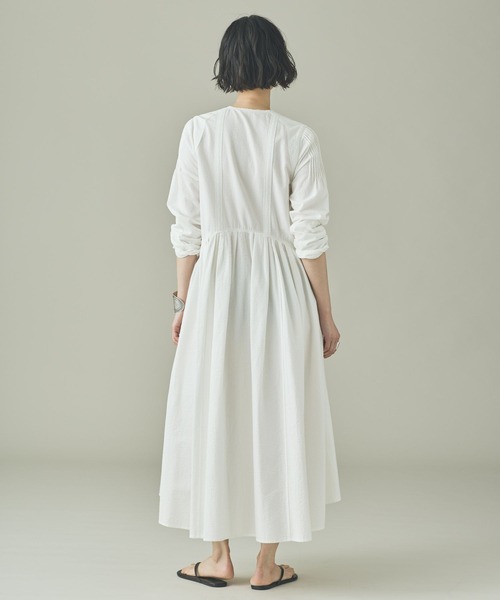 Curensology(カレンソロジー)の「Curensology(カレンソロジー)/サッカーカシュクールワンピース(ワンピース・レディース・ホワイト/ネイビー・FREE)」の6枚目の写真