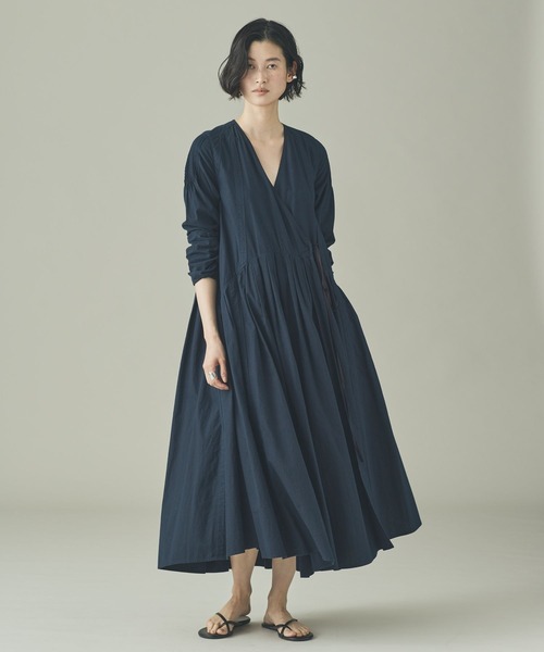 Curensology(カレンソロジー)の「Curensology(カレンソロジー)/サッカーカシュクールワンピース(ワンピース・レディース・ホワイト/ネイビー・FREE)」の12枚目の写真