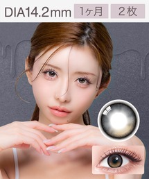colors（コンタクト）（カラーズコンタクト）の「colors 1month ブラックパール（2枚入り）（コンタクトレンズ・カラコン）」