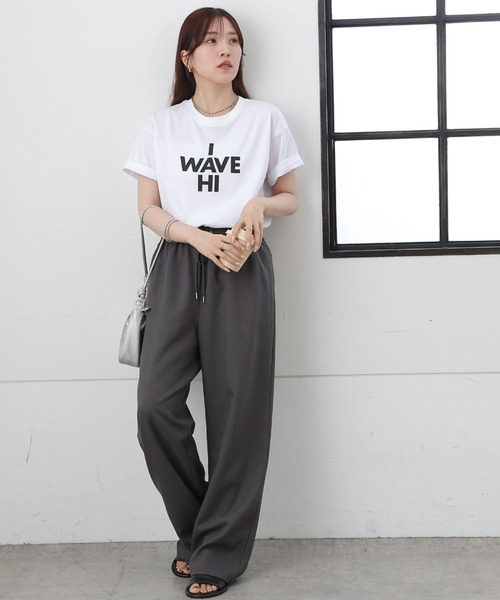 COLONY 2139（コロニートゥーワンスリーナイン）の「I WAVE HI Tシャツ（Tシャツ/カットソー・レディース・ホワイト/ブラック/オレンジ/ネイビー/ミント・FREE）」の19枚目の写真
