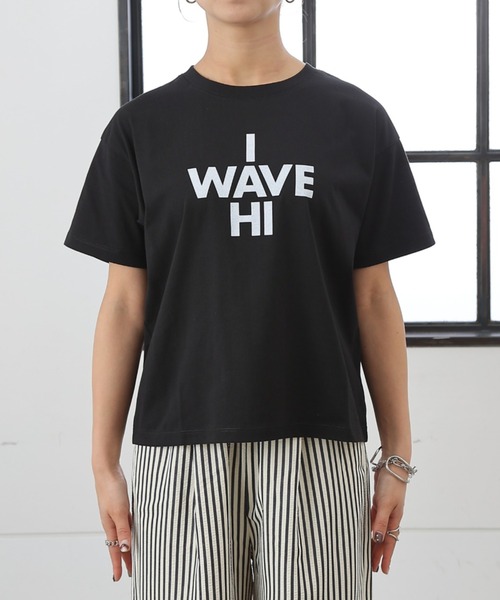 COLONY 2139（コロニートゥーワンスリーナイン）の「I WAVE HI Tシャツ（Tシャツ/カットソー・レディース・ホワイト/ブラック/オレンジ/ネイビー/ミント・FREE）」の12枚目の写真