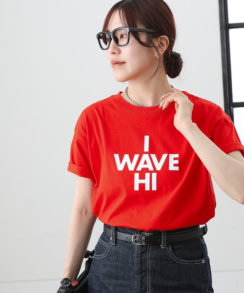 COLONY 2139（コロニートゥーワンスリーナイン）の「I WAVE HI Tシャツ（Tシャツ/カットソー・レディース・ホワイト/ブラック/オレンジ/ネイビー/ミント・FREE）」の8枚目の写真