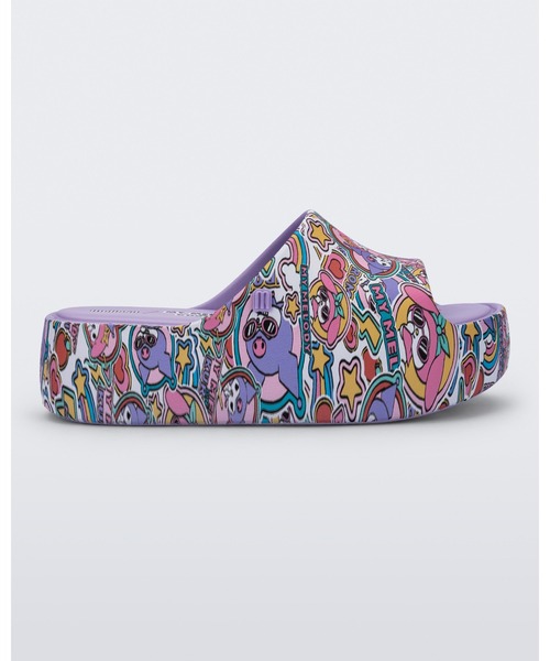 melissa（メリッサ）の「MELISSA FREE PLATFORM SLIDE + HELLO KITTY AND FRIENDS AD（サンダル・レディース・ライラック/ブラック/レッド/ベージュ・37/39/38/35-36）」の9枚目の写真