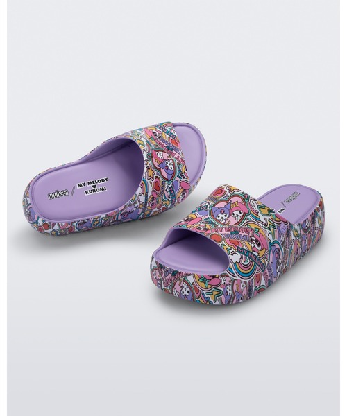 melissa（メリッサ）の「MELISSA FREE PLATFORM SLIDE + HELLO KITTY AND FRIENDS AD（サンダル・レディース・ライラック/ブラック/レッド/ベージュ・37/39/38/35-36）」の11枚目の写真