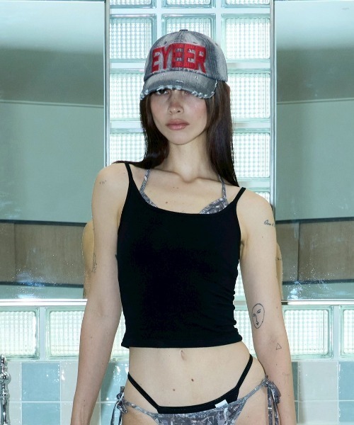 EYEER(イワイイアル)の「【EYEER】Basic Logo Ball Cap / 【イーワイイーイーアール】ベーシックロゴボールキャップ(キャップ・メンズ・ブラック×レッド/ブラック×ホワイト・S)」の17枚目の写真