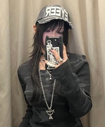 EYEER（イワイイアル）の「【EYEER】Basic Logo Ball Cap / 【イーワイイーイーアール】ベーシックロゴボールキャップ（キャップ）」