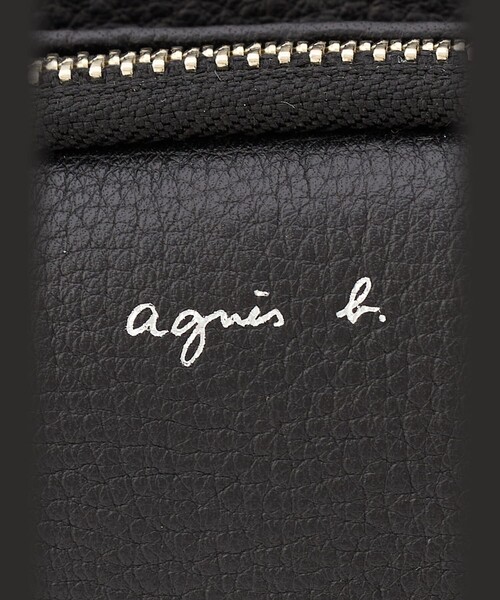 agnes b.（アニエスベー）の「レザー ミディアム ショルダーバッグ "Angele" ABS04-02（ショルダーバッグ・レディース・ブラック・FREE）」の5枚目の写真