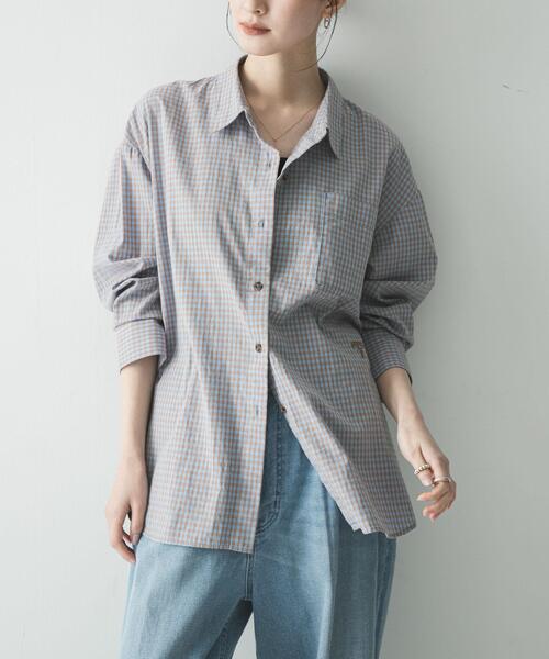 PICCADILLY（ピカデリー）の「『別注』PICCA×URBAN RESEARCH　レギュラーカラールーズシャツ（シャツ/ブラウス・レディース・ストライプ/チェック・FREE）」の16枚目の写真