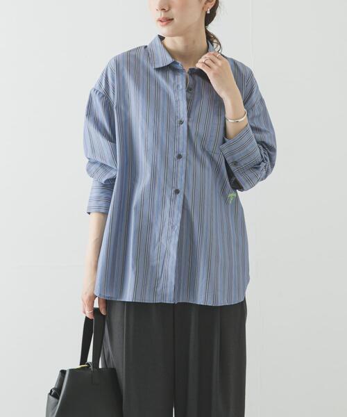 PICCADILLY（ピカデリー）の「『別注』PICCA×URBAN RESEARCH　レギュラーカラールーズシャツ（シャツ/ブラウス・レディース・ストライプ/チェック・FREE）」の3枚目の写真