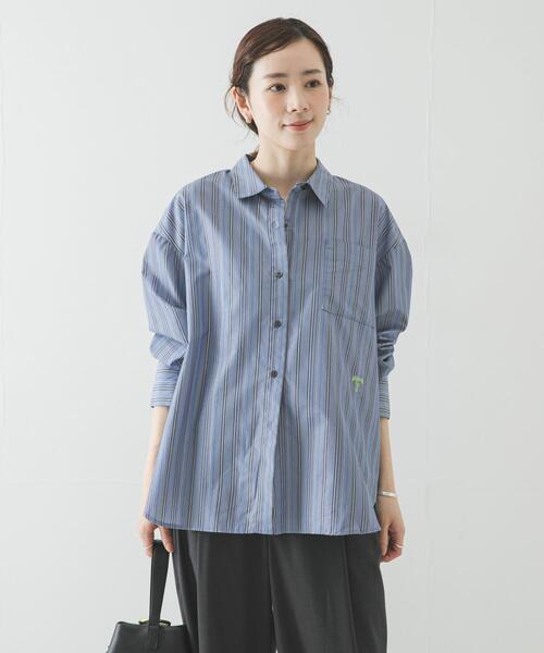 PICCADILLY（ピカデリー）の「『別注』PICCA×URBAN RESEARCH　レギュラーカラールーズシャツ（シャツ/ブラウス・レディース・ストライプ/チェック・FREE）」の7枚目の写真