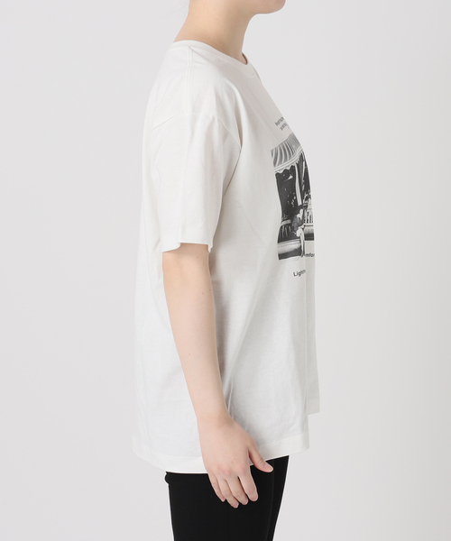 JOURNAL STANDARD(ジャーナルスタンダード)の「汗ジミ防止天竺プリントT(Tシャツ/カットソー・レディース・チャコールグレー/ブラウン/ホワイト・FREE)」の12枚目の写真