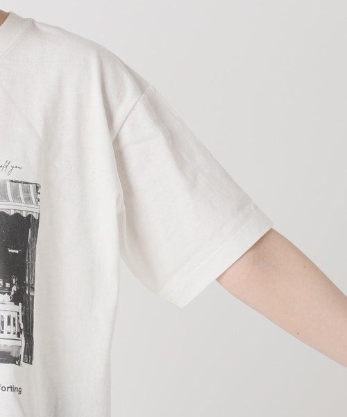 JOURNAL STANDARD(ジャーナルスタンダード)の「汗ジミ防止天竺プリントT(Tシャツ/カットソー・レディース・チャコールグレー/ブラウン/ホワイト・FREE)」の13枚目の写真