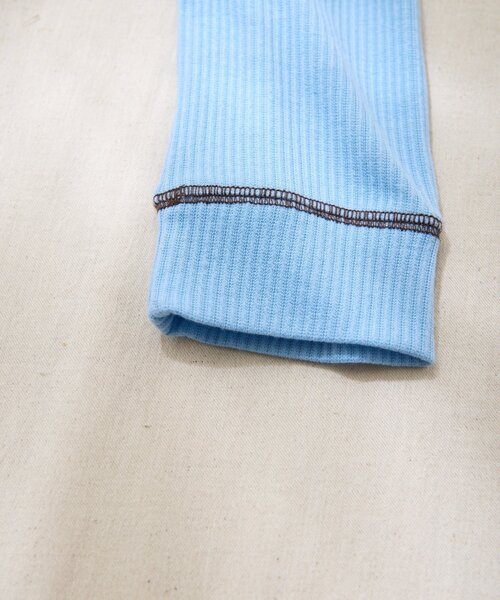 CIAOPANIC TYPY（チャオパニックティピー）の「【BABY】【Qinn】配色サス付きリブパンツ：80cm（その他ベビーウェア・キッズ・サックスブルー/オフホワイト・80）」の18枚目の写真