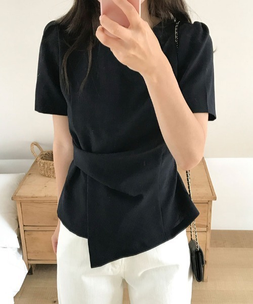 FAVORITO（ファヴォリート）の「イレギュラートップス（その他トップス・レディース・ベージュ/ブラック・F）」の5枚目の写真