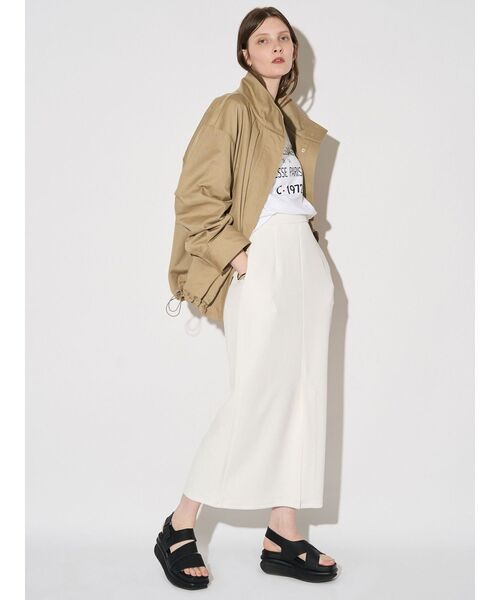 ELENDEEK（エレンディーク）の「デニムIラインスカート（スカート・レディース・ブルー/オフホワイト・02/01）」の15枚目の写真