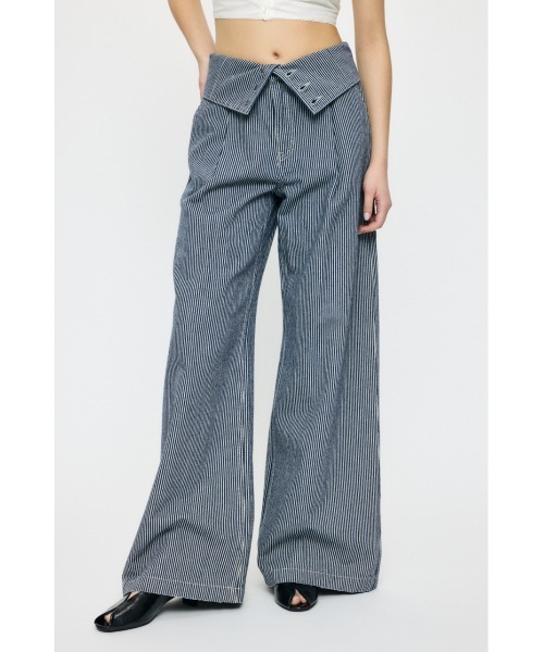 MOUSSY（マウジー）の「【再入荷】CORSET DESIGN BAGGY（デニムパンツ・レディース・ブルー系その他/ワンウォッシュ/ブルー・0/1/2）」の13枚目の写真