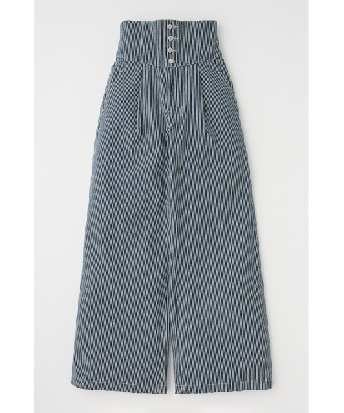 MOUSSY（マウジー）の「【再入荷】CORSET DESIGN BAGGY（デニムパンツ・レディース・ブルー系その他/ワンウォッシュ/ブルー・0/1/2）」の16枚目の写真