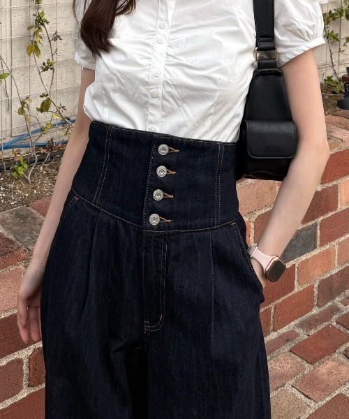 再入荷】CORSET DESIGN BAGGY（デニムパンツ）｜MOUSSY（マウジー）の