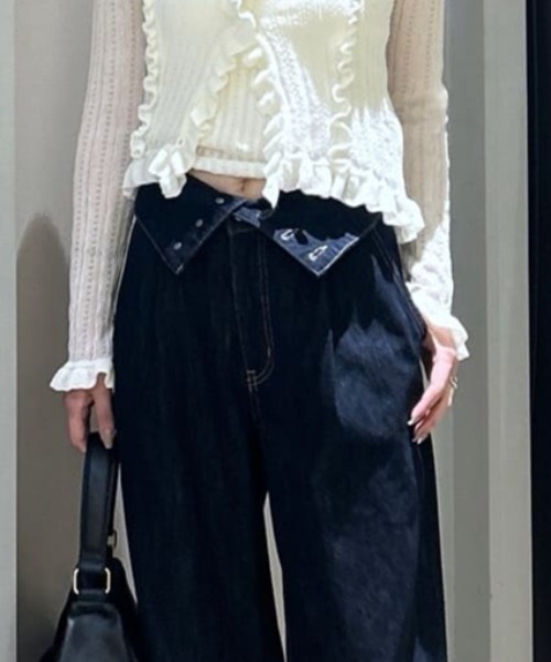 再入荷】CORSET DESIGN BAGGY（デニムパンツ）｜MOUSSY（マウジー）の