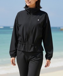 【BILLABONG/ビラボン】26SS ACTIVE STAND COLLAR/水陸両用接触冷感吸水速乾UPF50+ドローコード付きジップアップパーカー