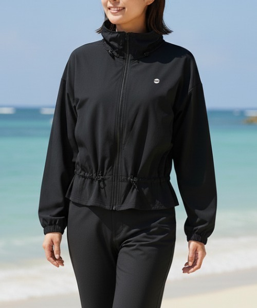 BILLABONG 26SS ACTIVE STAND COLLAR — гидрокостюм для пляжа, UPF50+, дроп‑куруд джип‑ап паркер