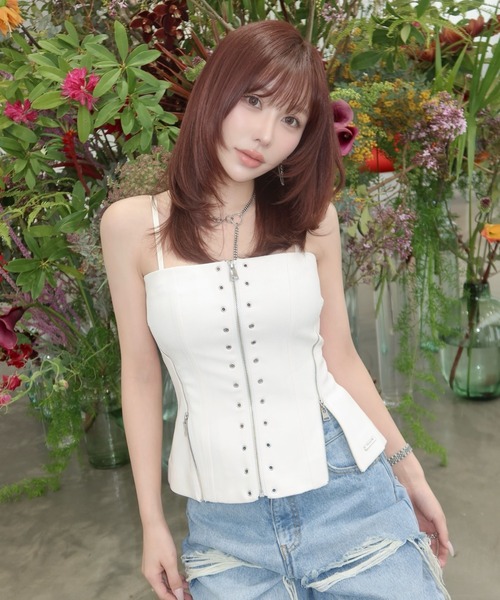 ARMURE ZIP BUSTIER/アーミュールジップビスチェ（チューブトップ