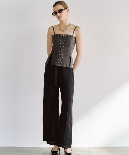 ARMURE ZIP BUSTIER/アーミュールジップビスチェ（チューブトップ