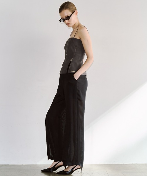 JOSE MOON（ジョゼムーン）の「ARMURE ZIP BUSTIER/アーミュールジップビスチェ（チューブトップ・レディース・ブラック/アイボリー・38/36）」の3枚目の写真