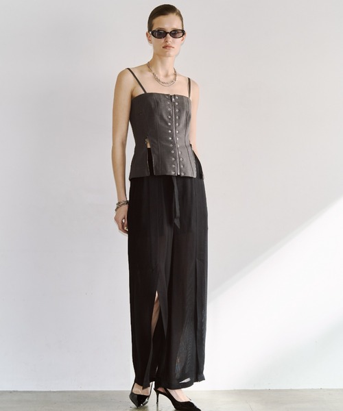 ARMURE ZIP BUSTIER/アーミュールジップビスチェ（チューブトップ