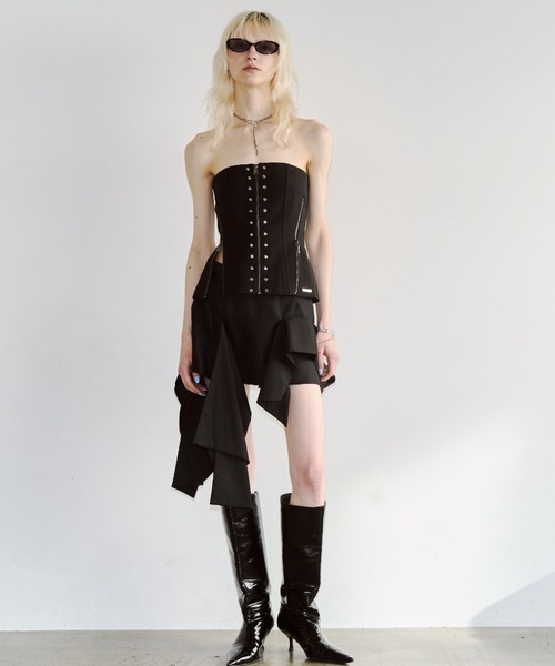 ARMURE ZIP BUSTIER/アーミュールジップビスチェ（チューブトップ