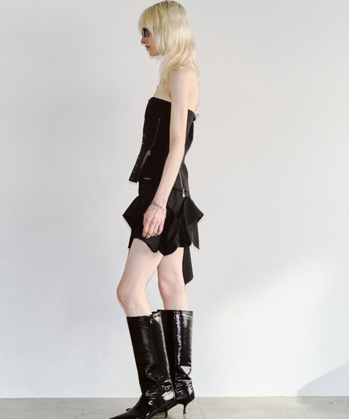 ARMURE ZIP BUSTIER/アーミュールジップビスチェ（チューブトップ