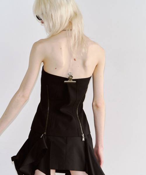 ARMURE ZIP BUSTIER/アーミュールジップビスチェ（チューブトップ