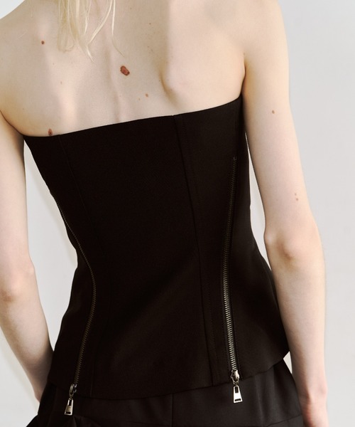 ARMURE ZIP BUSTIER/アーミュールジップビスチェ（チューブトップ
