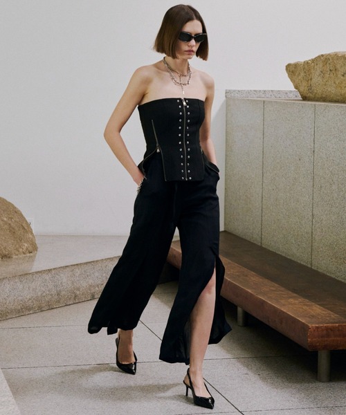 ARMURE ZIP BUSTIER/アーミュールジップビスチェ（チューブトップ