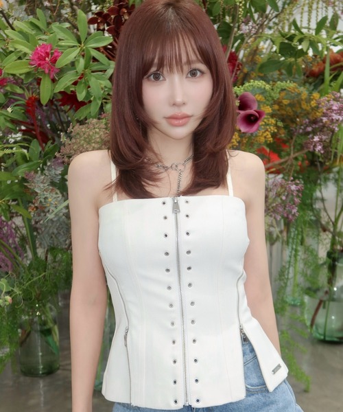 ARMURE ZIP BUSTIER/アーミュールジップビスチェ（チューブトップ
