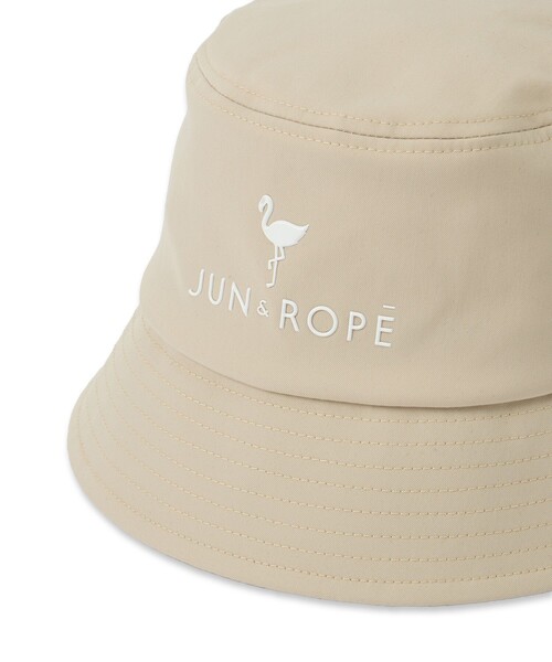 JUN&ROPE'（ジュンアンドロペ）の「フラミンゴロゴ入りハット（ハット・レディース・ホワイト/ブラック/ベージュ・FREE）」の8枚目の写真