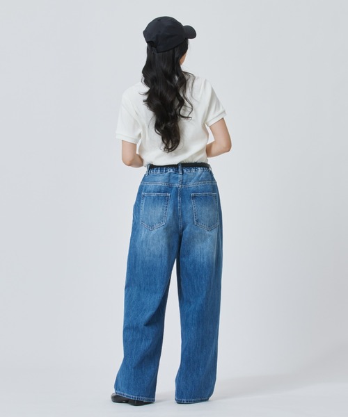 adidas（アディダス）の「【別注】アディダス adidas アルペン リブ 半袖Tシャツ 限定コラボ（Tシャツ/カットソー・レディース・ブラック/オフホワイト・S/M/L/XL）」の8枚目の写真