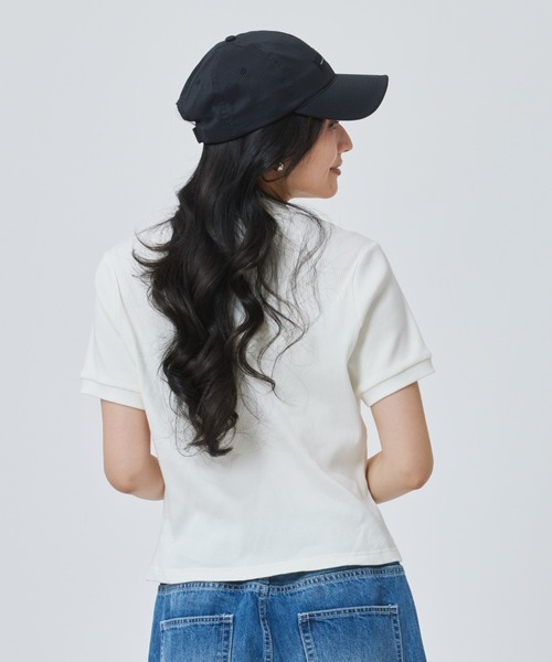 adidas（アディダス）の「【別注】アディダス adidas アルペン リブ 半袖Tシャツ 限定コラボ（Tシャツ/カットソー・レディース・ブラック/オフホワイト・S/M/L/XL）」の5枚目の写真