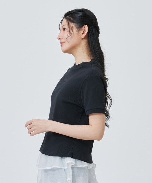 adidas（アディダス）の「【別注】アディダス adidas アルペン リブ 半袖Tシャツ 限定コラボ（Tシャツ/カットソー・レディース・ブラック/オフホワイト・S/M/L/XL）」の13枚目の写真