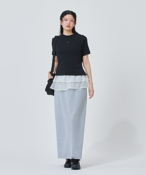 adidas（アディダス）の「【別注】アディダス adidas アルペン リブ 半袖Tシャツ 限定コラボ（Tシャツ/カットソー・レディース・ブラック/オフホワイト・S/M/L/XL）」の14枚目の写真
