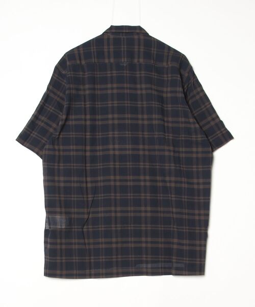 VOAAOV（ヴォアーブ）の「【VOAAOV】SHEER SHIRT Short Sleeve（シャツ/ブラウス・メンズ・ネイビー/チャコールグレー/ブラック/ブラウン・2/1）」の5枚目の写真