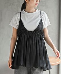 TシャツSETフリルキャミソールアンサンブル