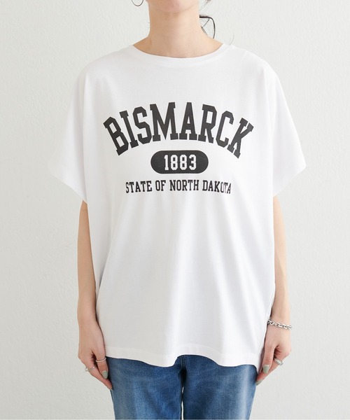 LARUTA(ラルータ)の「【LARUTA】バックスリットプリントロゴT(Tシャツ/カットソー・レディース・スミクロ/ベージュ/オフホワイト・FREE)」の20枚目の写真