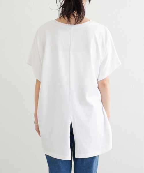LARUTA(ラルータ)の「【LARUTA】バックスリットプリントロゴT(Tシャツ/カットソー・レディース・スミクロ/ベージュ/オフホワイト・FREE)」の22枚目の写真