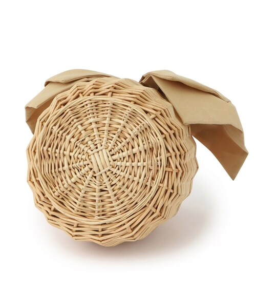 couture brooch（クチュールブローチ）の「BIGリボン付きラタンバッグ（ハンドバッグ・レディース・ブラック/キャメル・00）」の11枚目の写真