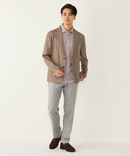 SHIPS Colors(シップス カラーズ)の「SHIPS Colors:〈吸水速乾〉カノコ グレンチェック ワイドカラー ポロシャツ(ポロシャツ・メンズ・ブラウン/ブラック・MEDIUM/LARGE/X-LARGE)」の19枚目の写真