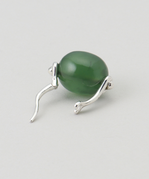 ANNIKA INEZ(アニカイネズ)の「【ANNIKA INEZ/ アニカ イネズ】 Stone Ellipse Earrings(ピアス(両耳用)・レディース・グリーン・FREE)」の3枚目の写真