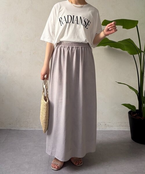 Jena espace merveilleux(ジェナ エスパスメルヴェイユ)の「ロゴシルケットカットソー(Tシャツ/カットソー・レディース・グレー/オフホワイト/ブラック・FREE)」の18枚目の写真