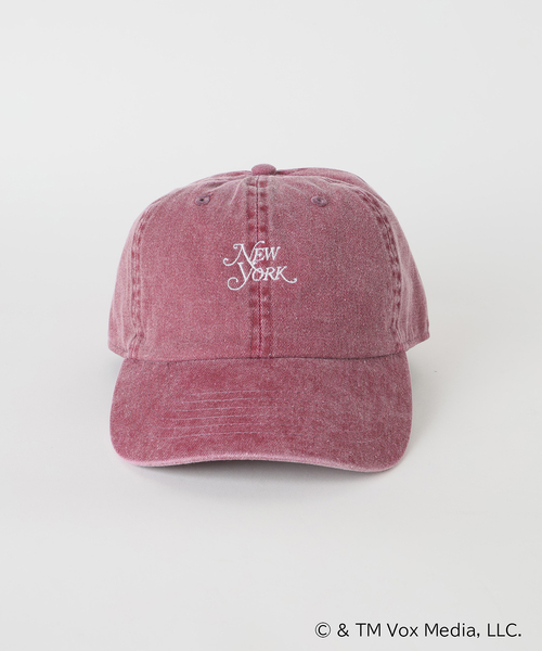U by SPICK&SPAN（ユーバイスピックアンドスパン）の「New York Magazine  ロゴキャップ（キャップ・レディース・ボルドー/ベージュ・FREE）」の7枚目の写真